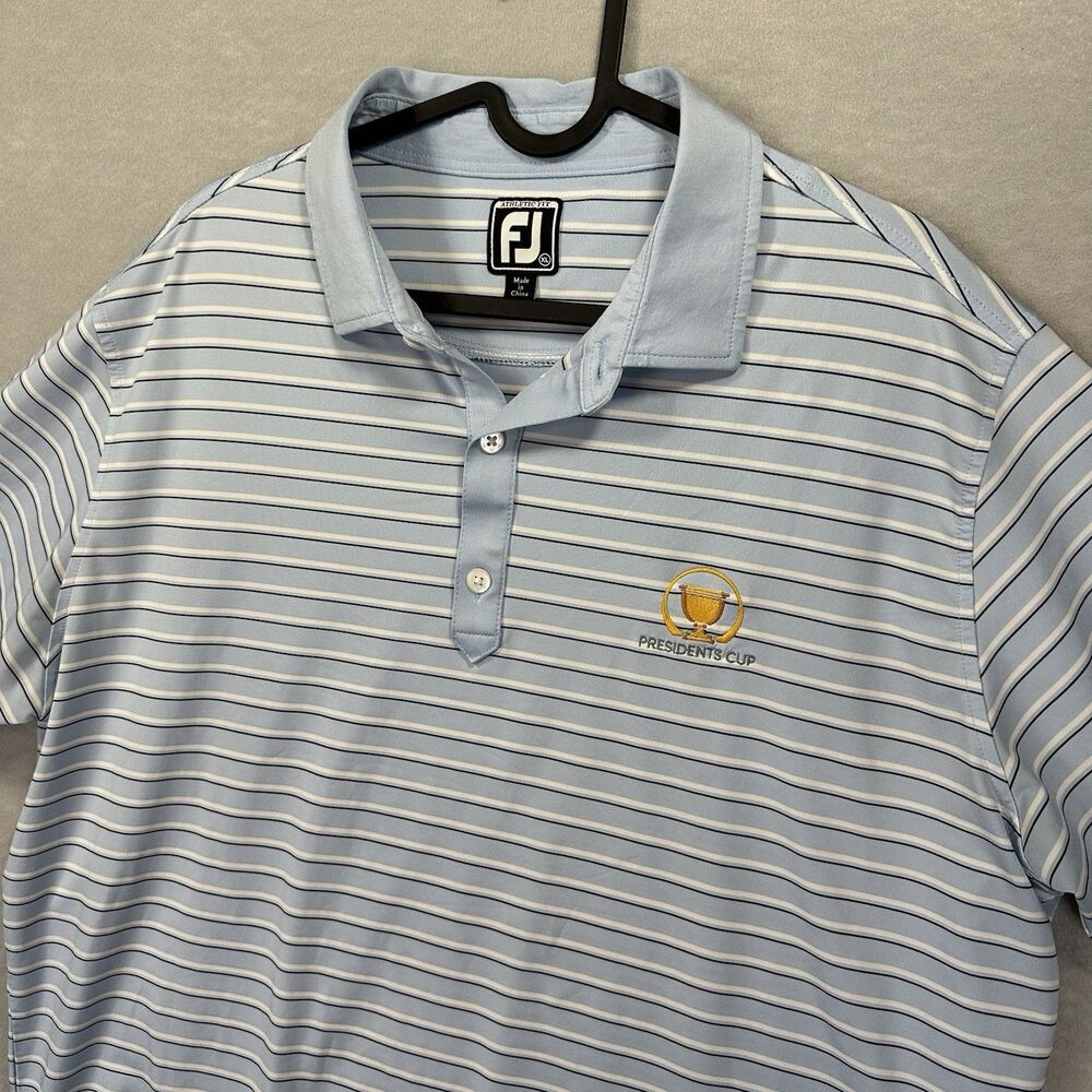 FootJoy Men’s XL Presidents Cup Athletic‎ Fit Performance Golf Polo Embroidered